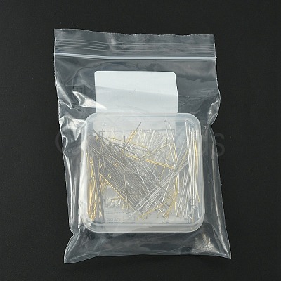 160Pcs 4 Colors Brass Flat Head Pins KK-YW0002-11-1