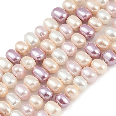 Electroplated Shell Pearl Beads Strands BSHE-H113-04B-1