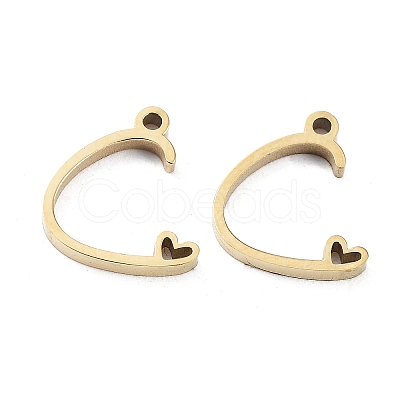 304 Stainless Steel Charms X-STAS-M327-02G-C-1