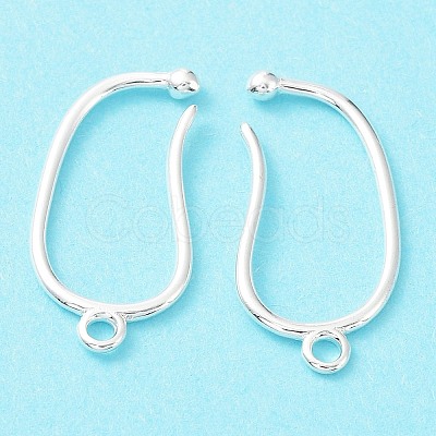 Brass Earring Hooks KK-R149-23S-1
