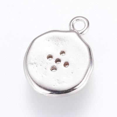 Brass Charms ZIRC-G116-08P-1