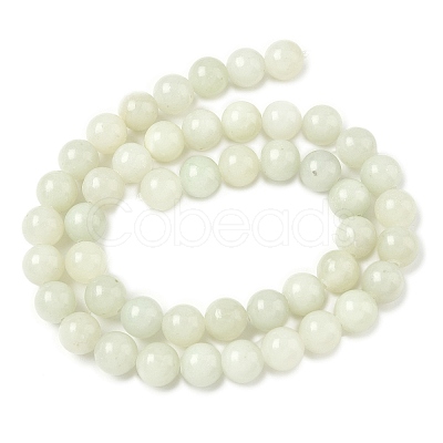 Natural Xiuyan Jade Beads Strands G-Z085-A01-8mm-1