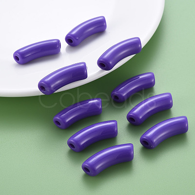 Opaque Acrylic Beads MACR-S372-001B-S017-1