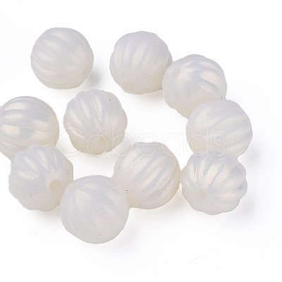 Spray Painted Acrylic Beads LS-MACR-T037-01G-1