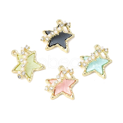 Alloy Resin Pendants FIND-E062-01-1
