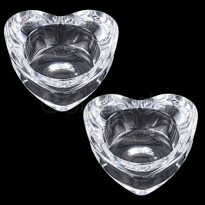 2Pcs Glass Candle Cups AJEW-SC0004-47A-1