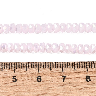 Electroplate Glass Beads Strands GLAA-Q105-03-05-1