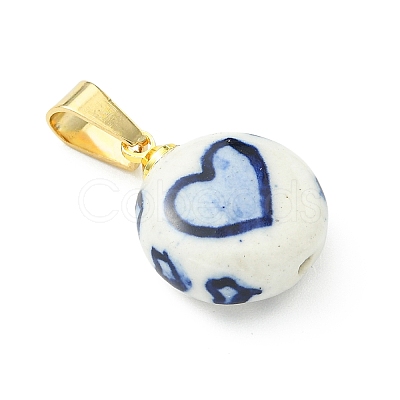 Handmade Porcelain Pendants PALLOY-JF05379-1