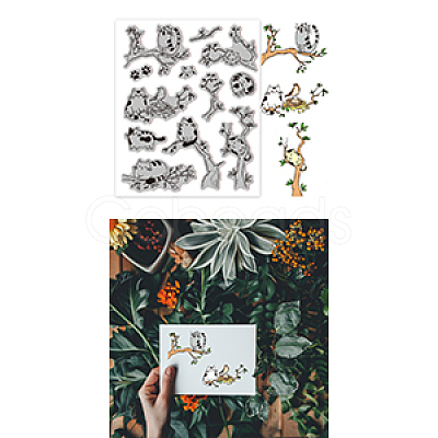 Rubber Clear Stamps DIY-WH0251-044-1