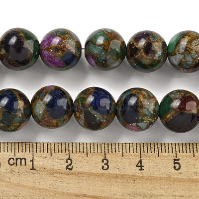 Synthetic Gold Clinquant Stone Beads Strands G-P549-A01-03B-1