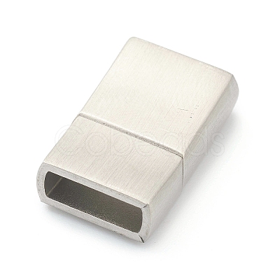 Tarnish Resistant 304 Stainless Steel Magnetic Clasps with Glue-in Ends X-STAS-B017-03P-1
