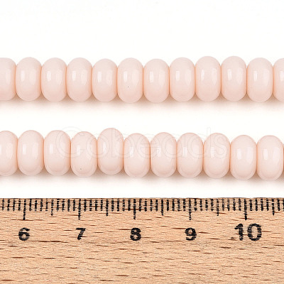 Opaque Solid Color Glass Beads Strands GLAA-ZX008-8mm-18H-1