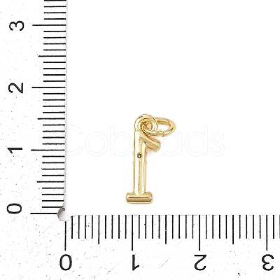 Brass Micro Pave Clear Cubic Zirconia Charms KK-P339-27G-01-1