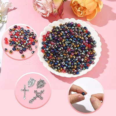DIY Rosary Bead Jewelry Kits DIY-SC0029-80-1