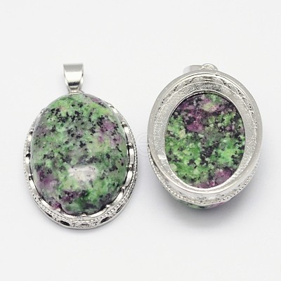 Natural Ruby in Zoisite Pendants X-G-D851-31-1