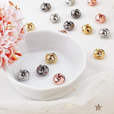16Pcs 4 Colors Brass Beads FIND-FH0004-19-1