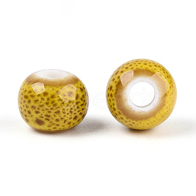 Bright Glazed Porcelain Beads PORC-D300-A26-1
