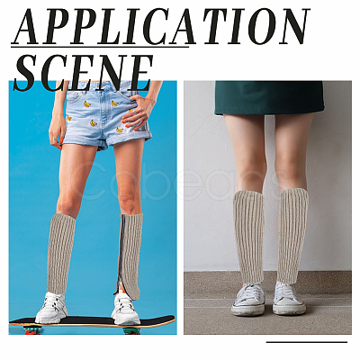 Acrylic Fibers Leg Sleeves AJEW-WH20072-16D-1