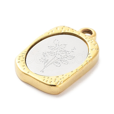 304 Stainless Steel Pendants STAS-F303-B12-1