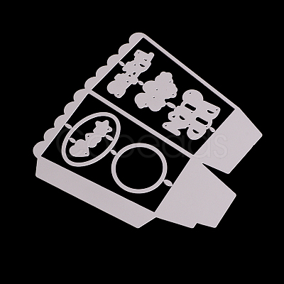 Pop Corn Box Frame Carbon Steel Cutting Dies Stencils LS-DIY-F036-30-1