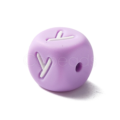 Silicone Beads SIL-WH0008-18Y-1
