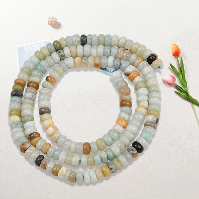 2 Strands Natural Flower Amazonite Beads Strands G-PA0001-27-1