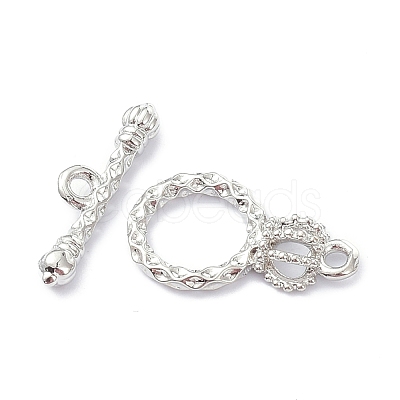Rack Plating Brass Toggle Clasps KK-C218-04P-1