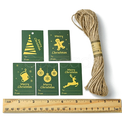 100Pcs Rectangle Paper Gift Tags CDIS-FS0001-19B-1