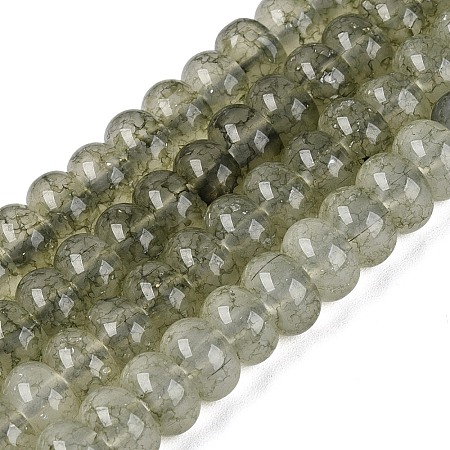 Imitation Jade Crackle Glass Beads Strands GLAA-Q108-05A-A04-1