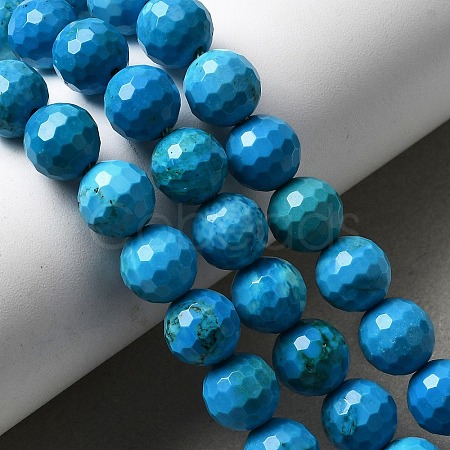 Natural Magnesite Beads Strands G-P598-E-8mm-02-1