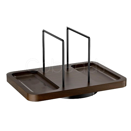 Wood Rotating Serving Trays DJEW-WH0016-76A-1