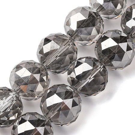 Transparent Electroplate Glass Beads Strands EGLA-N002-34G-F02-1