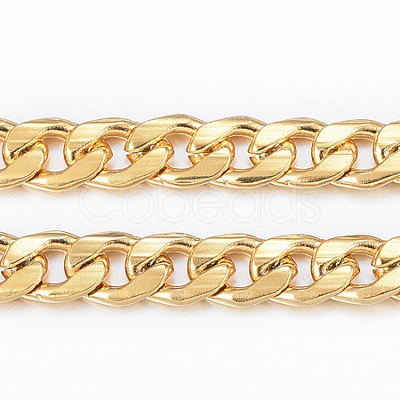 3.28 Feet Ion Plating(IP) 304 Stainless Steel Cuban Link Chains X-CHS-H009-14G-1