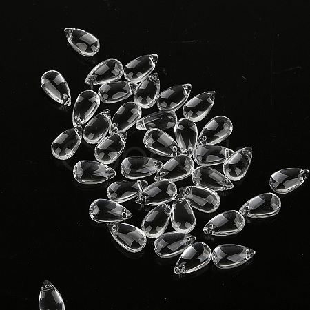 5Pcs Transparent Glass Beads GLAA-PW0001-25A-1