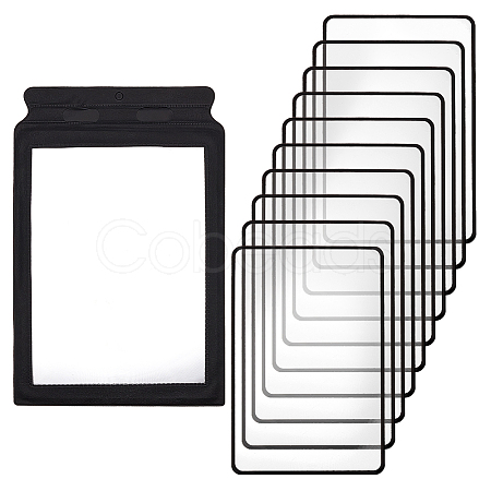 AHADEMAKER 11Pcs 2 Style PVC Plasic Portable Magnifying Lenses AJEW-GA0004-95-1