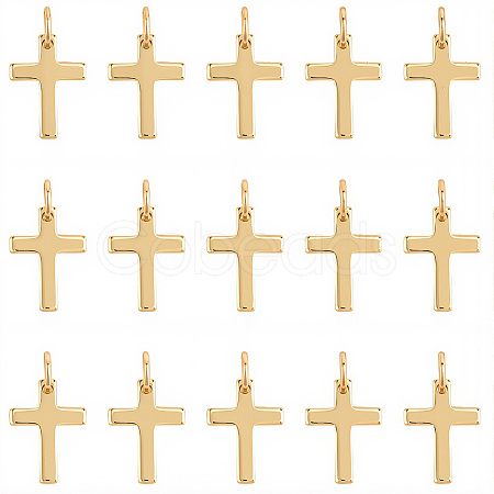 30Pcs Brass Pendants ZIRC-SC0001-35-1