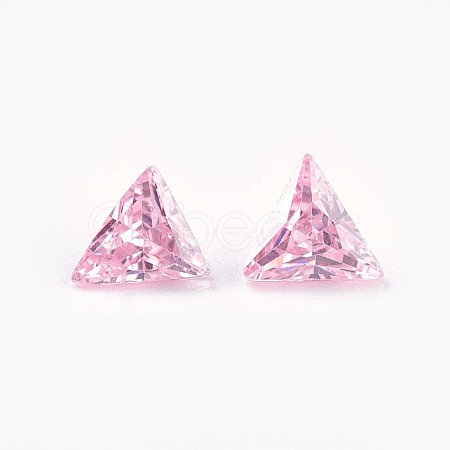 Cubic Zirconia Pointed Back Cabochons ZIRC-WH0001-A02-1