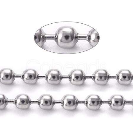 304 Stainless Steel Ball Chains CHS-F009-01C-P-1
