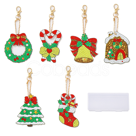 DIY Diamond Painting Keychain Kits DIY-SC0019-77-1