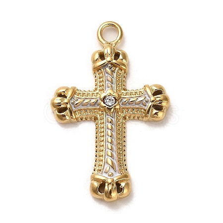 Real 18K Gold Plated 304 Stainless Steel Pendants STAS-M331-02B-G-1