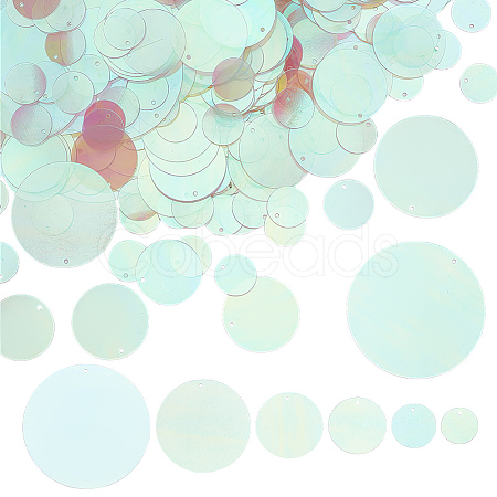 692pcs 6 Styles Iridescent PVC Paillette/Sequins Pendants KY-GO0001-10A-1