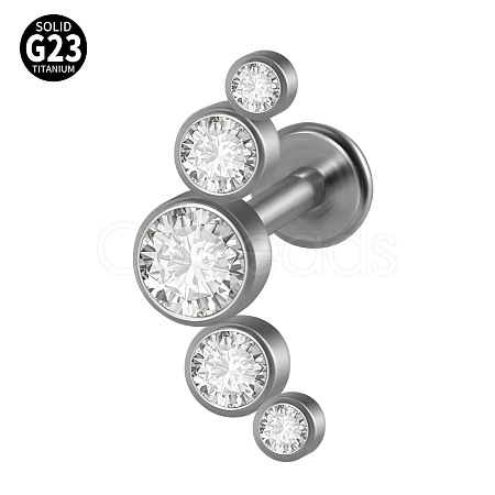G23 Titanium Threadless Labrets WG33C7B-113-1