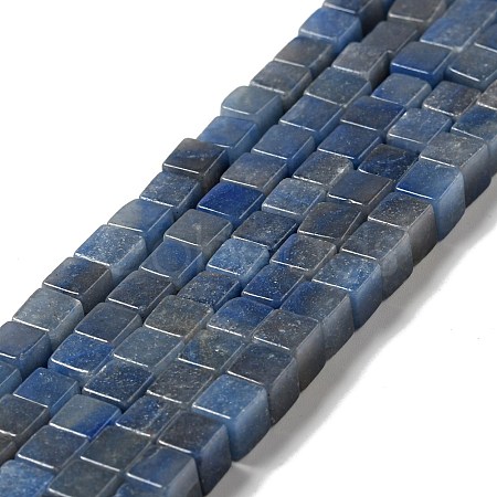 Dyed & Heated Natural Blue Aventurine Beads Strands G-I327-A01-1