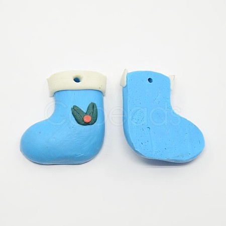 Handmade Polymer Clay Beads X-FM165Y-3-1