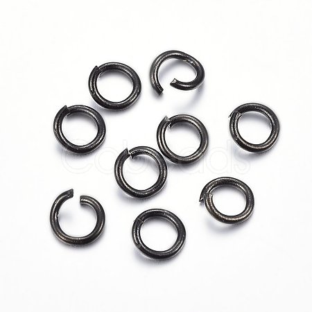 Ion Plating(IP) 304 Stainless Steel Open Jump Rings X-STAS-H467-03B-7MM-1