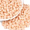 Opaque Baking Paint Glass Seed Beads, Round Hole, Cylinder, PeachPuff, 4x5.5mm, Hole: 1.8mm, about 2500pcs/pound