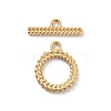 Ion Plating(IP) 304 Stainless Steel Ring Toggle Clasps X-STAS-A092-09A-G-1