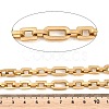 201 Stainless Steel Oval with Square Link Chains CHS-H118-16G-2