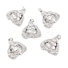 Eco-Friendly Brass Micro Pave Cubic Zirconia Pendants KK-K2685-12P-1