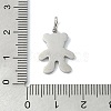 304 Stainless Steel Enamel Pendants STAS-A145-01L-P-3